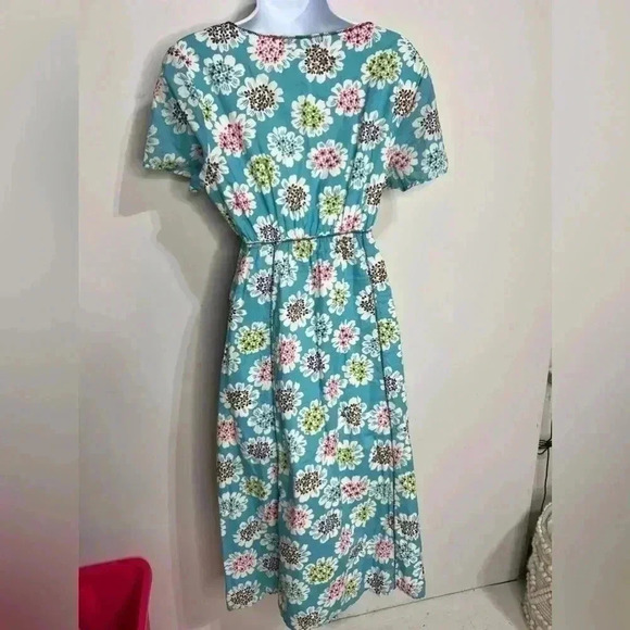 Boden Floral Fit And Flare Dress Size 8L - Picture 4 of 6